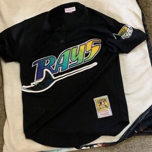 Mitchell & Ness Black Rays Kids Jersey with Colorful Logo